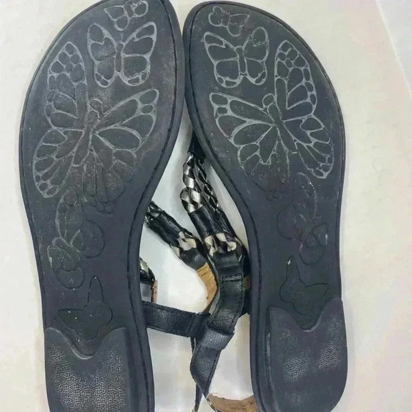 BOC Born of Concept Black/Tan Thong Sandals Summer/Hot/Beach/Pool - Picture 5 of 9